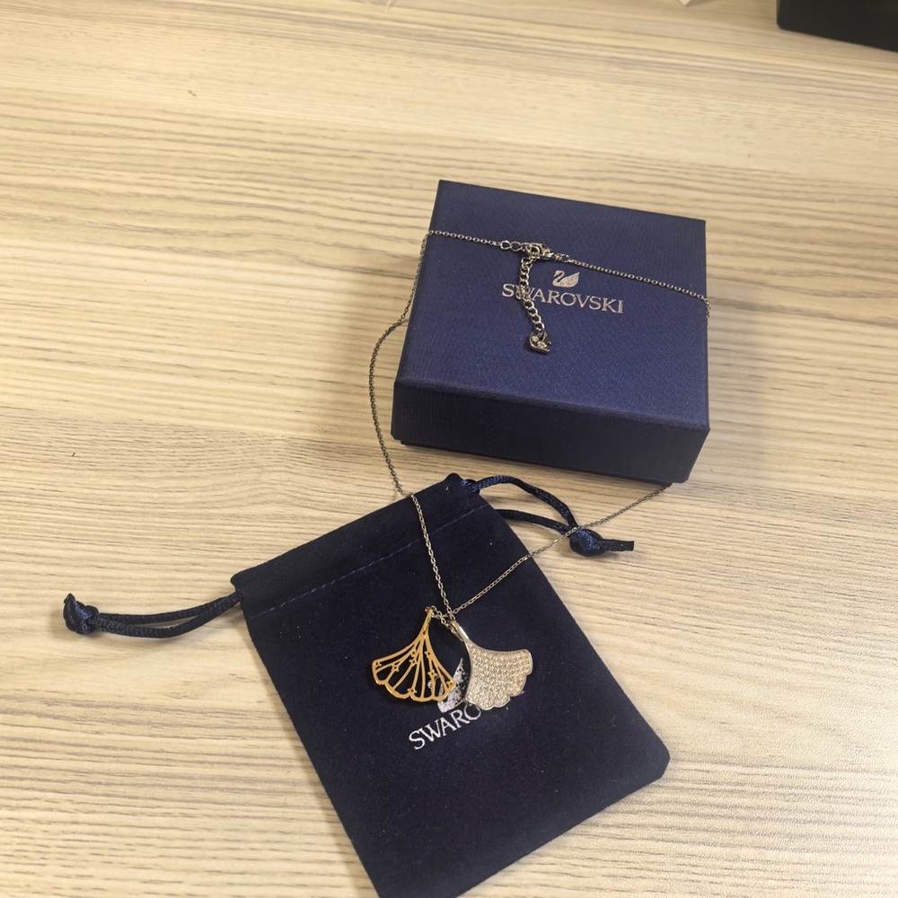 Swarovski Gold and Silver Pendant Necklace